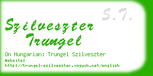 szilveszter trungel business card